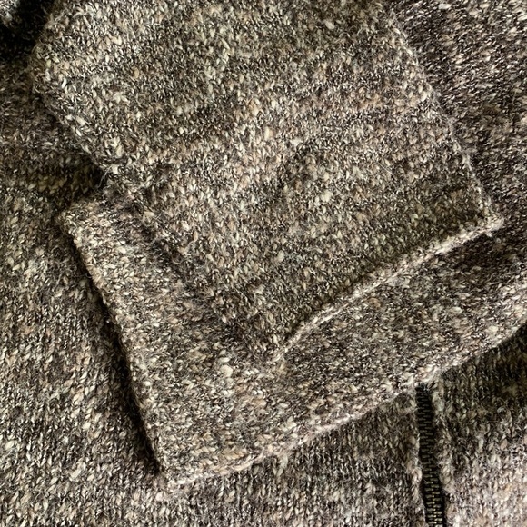 J Jill Mock Neck Wool/Alpaca Double Zip Front Cardigan - Picture 7 of 7